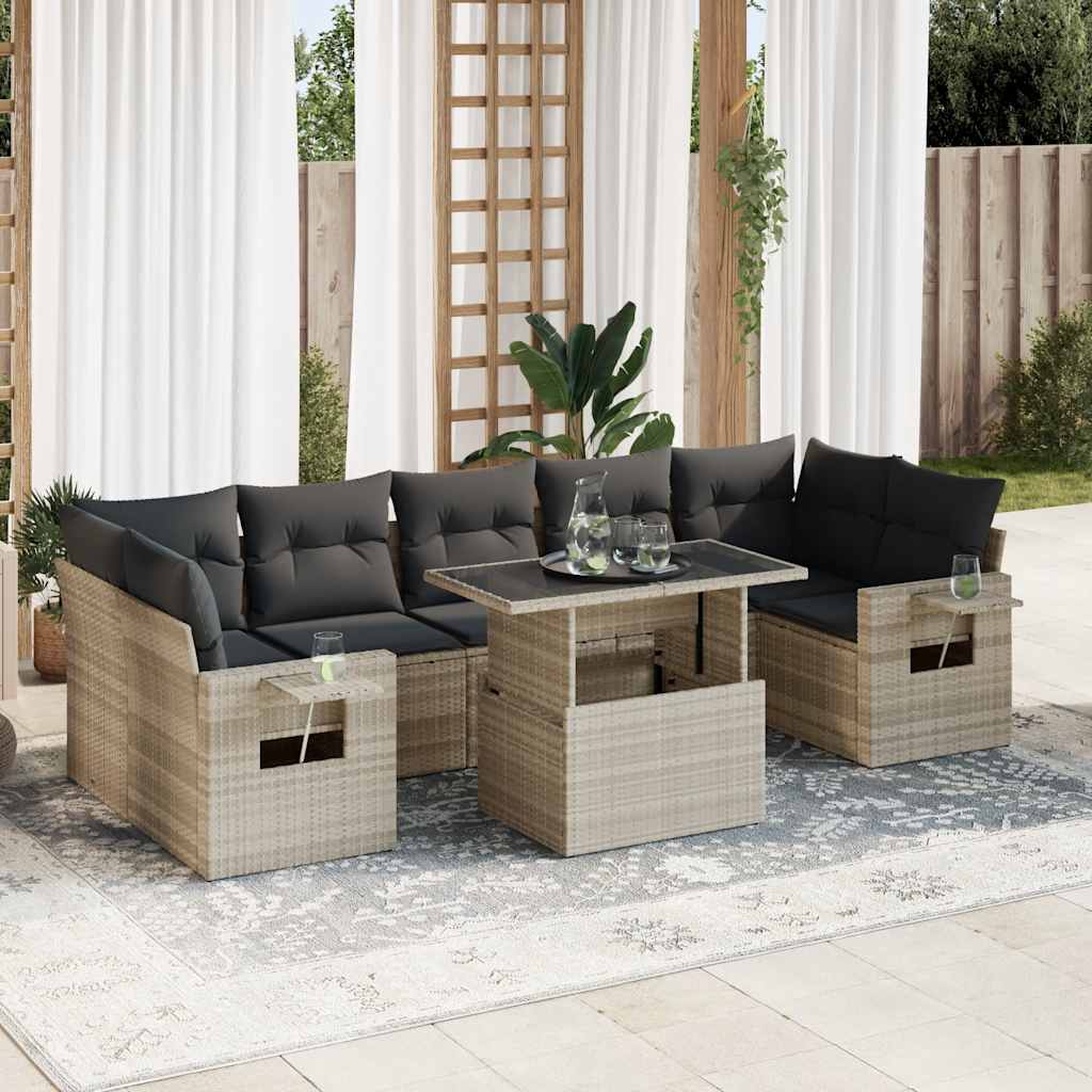 Sofasæt Til Haven 8 Dele Med Hynder Polyrattan