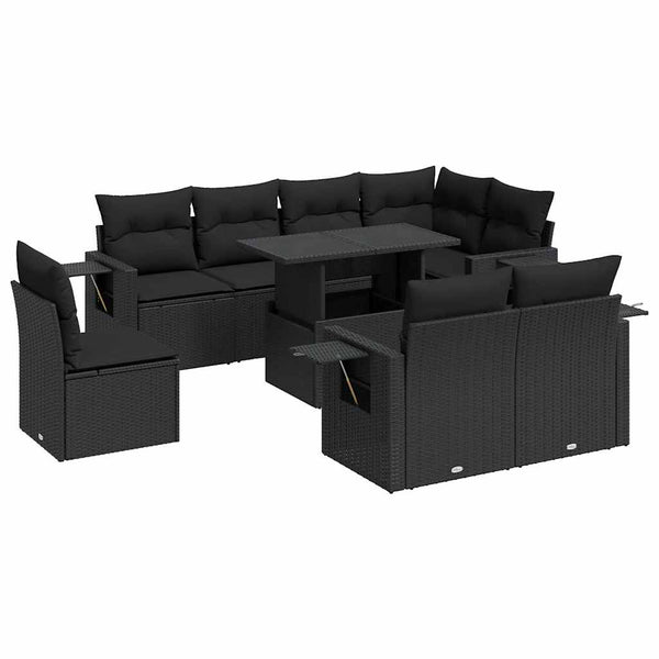 Sofasæt Til Haven 9 Dele Med Hynder Polyrattan