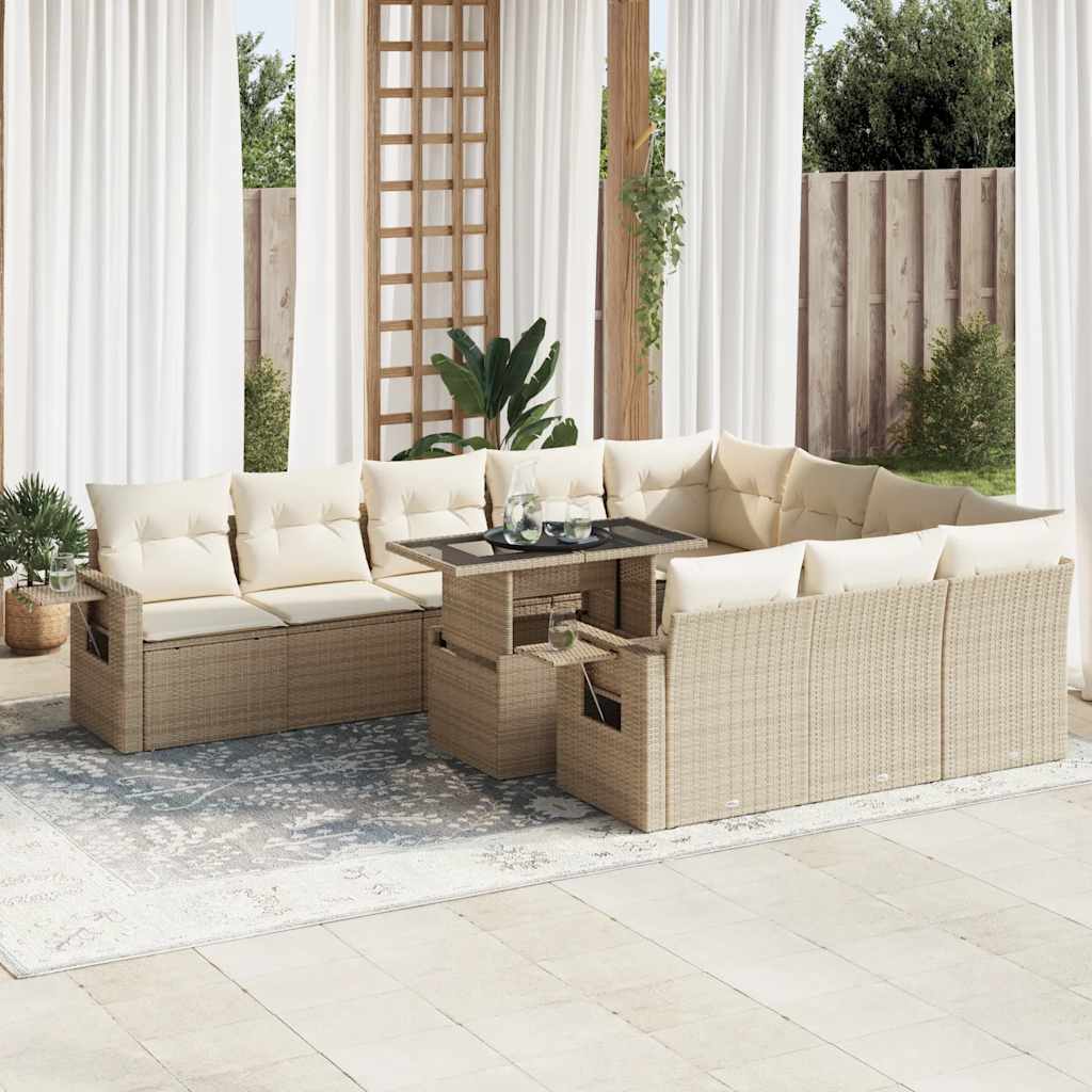 Sofasæt Til Haven 11 Dele Med Hynder Polyrattan