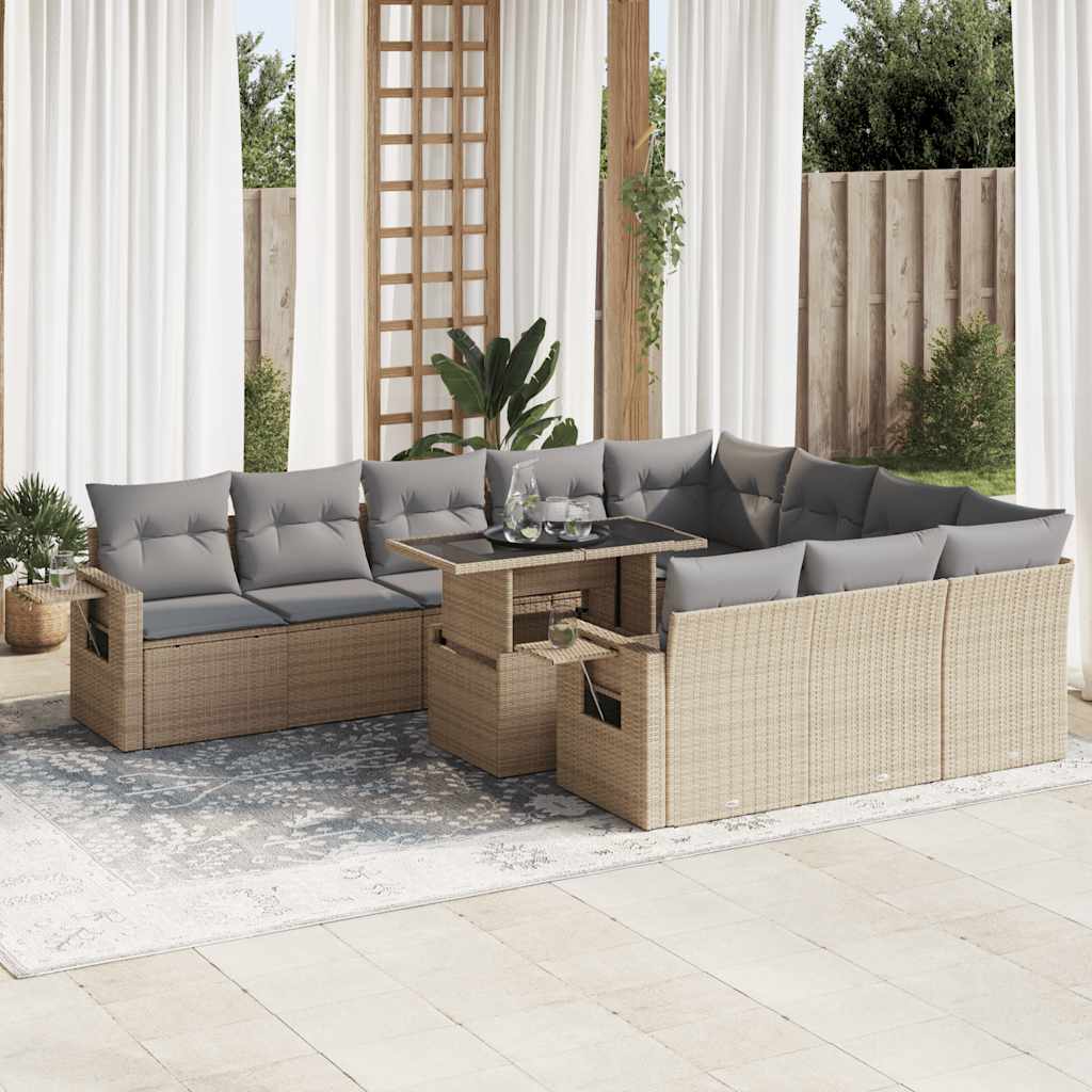 Sofasæt Til Haven 11 Dele Med Hynder Polyrattan