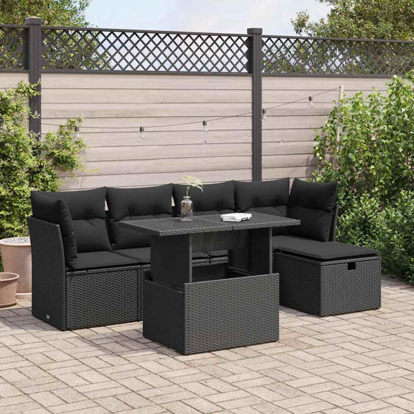 Sofasæt Til Haven 6 Dele Med Hynder Polyrattan