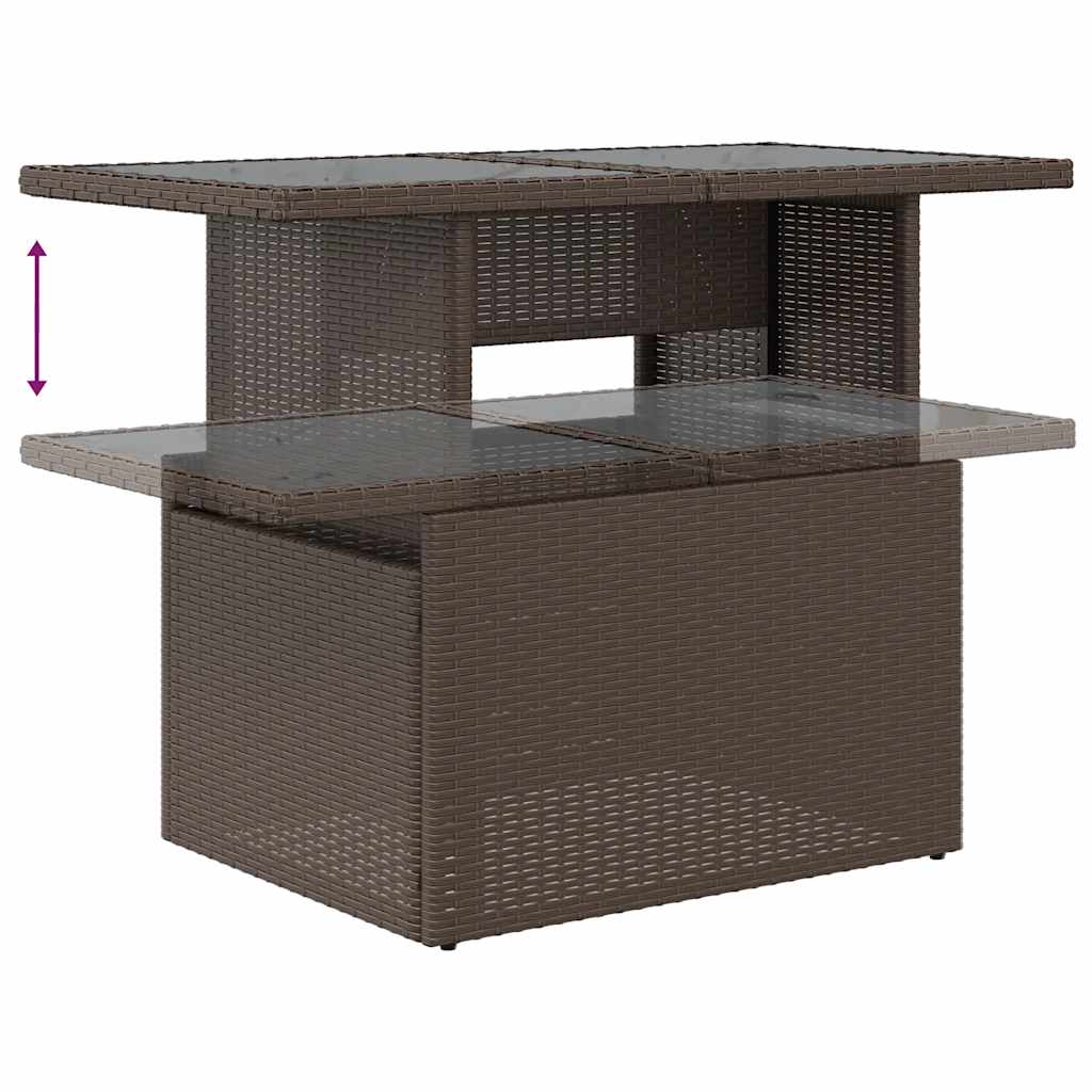 Sofasæt Til Haven 8 Dele Med Hynder Polyrattan Brun