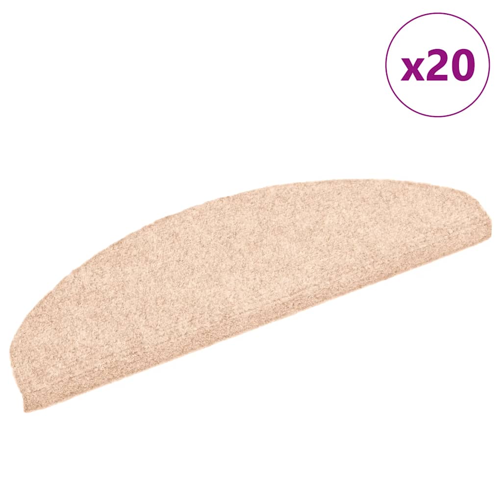 Selvklæbende Trappemåtter 15 Stk. Nålenagle Creme Beige