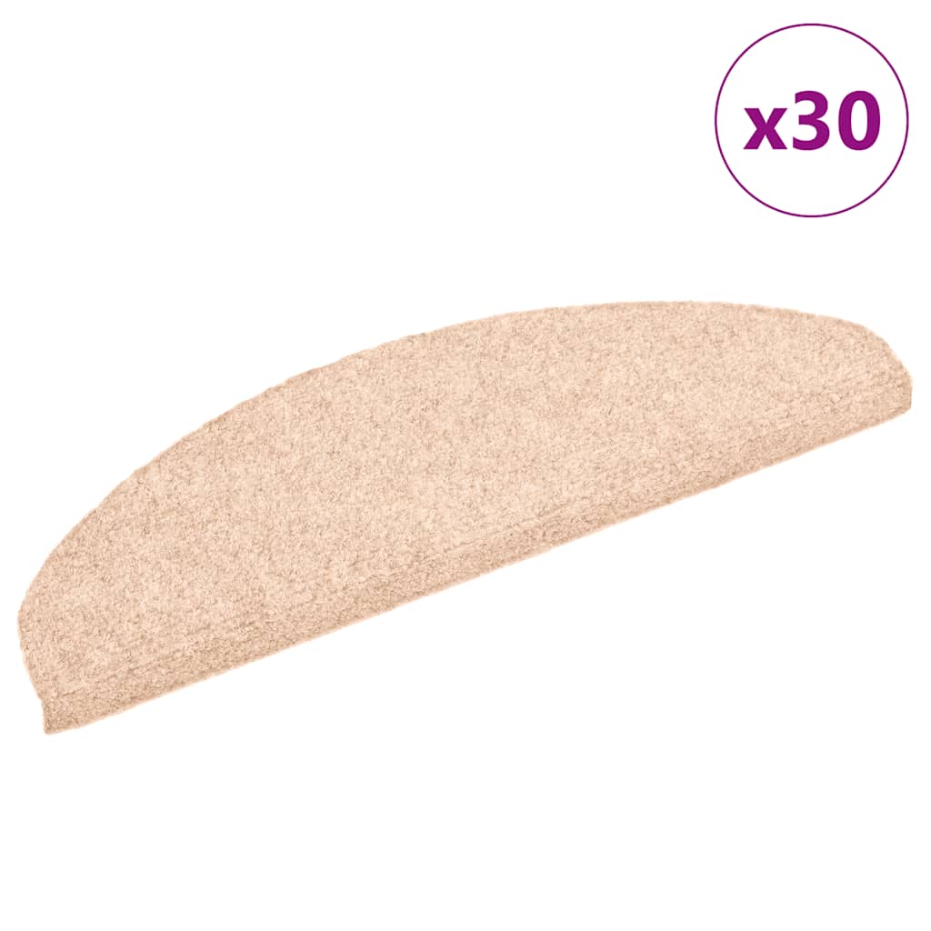 Selvklæbende Trappemåtter 15 Stk. Nålenagle Creme Beige