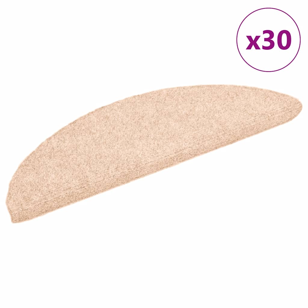 Selvklæbende Trappemåtter 15 Stk. Nålenagle Creme Beige