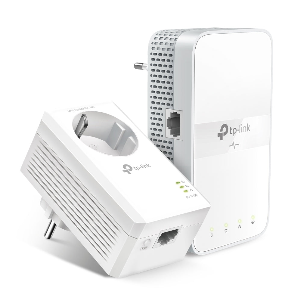 TP-Link TL-WPA7617 KIT V1 Wi-Fi Kit Powerline-adaptersæt Kan sluttes til vægstik