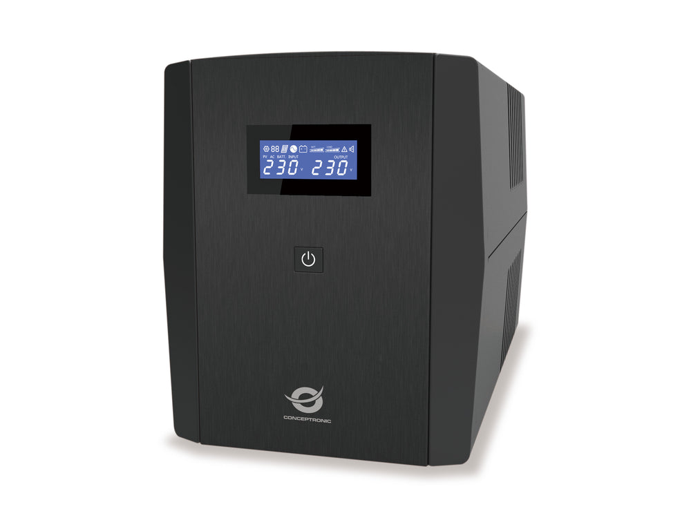 Conceptronic ZEUS03G UPS-enhed Interaktivt indgangsstik 1,2 kVA 720 W 4 AC stikkontakt(er)
