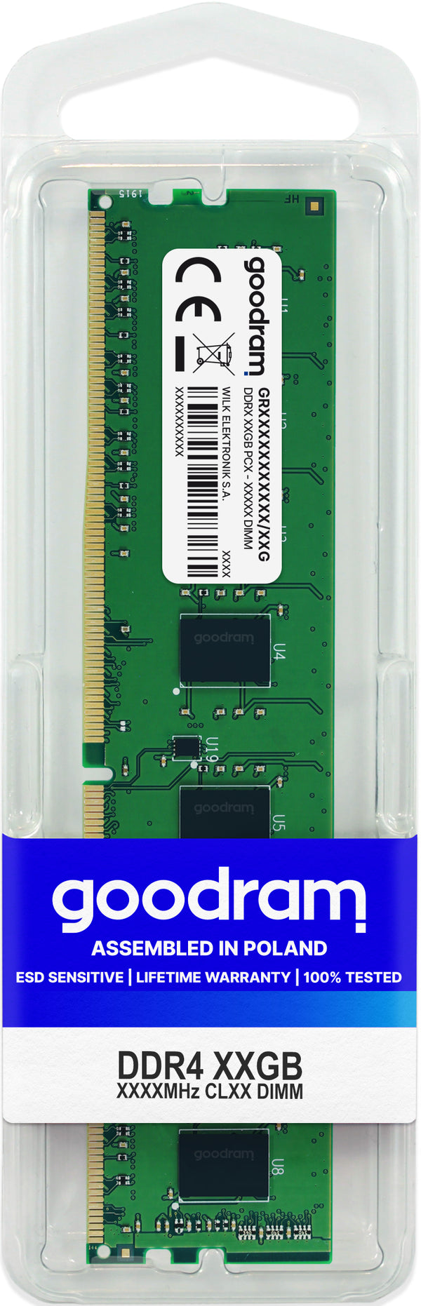 GOODRAM DDR4  16GB 3200MHz CL22  Ikke-ECC