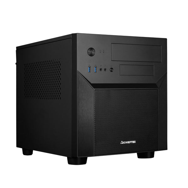 Chieftec Mesh Series CI-02B-OP Tower Micro ATX Strømforsyning Sort