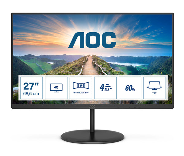 AOC U27V4EA 27 IPS 3840 x 2160 (4K) HDMI DisplayPort 60Hz