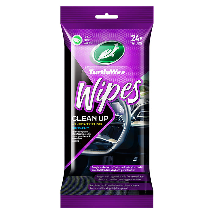 Turtle Wipes Clean Up Flatpack 24 servietter.
