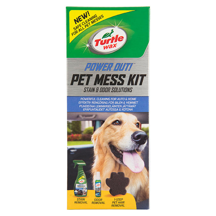 Turtle Wax Power Out! Pet Mess Kit rengøring efter husd