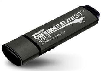 Kanguru Encrypted Defender Elite30 128GB USB 3.2 Gen 1 Sort