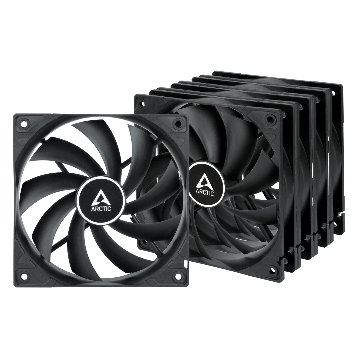 ARCTIC F12 Fan 5-pack Sort 120 mm