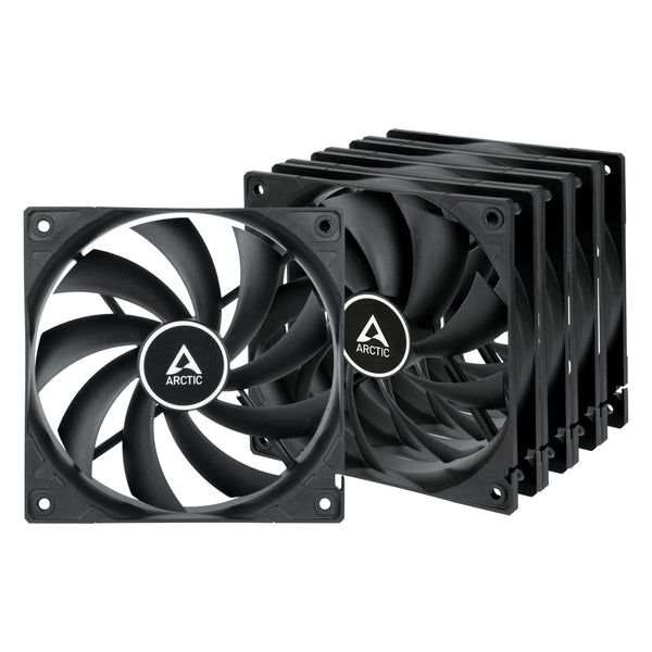 ARCTIC F12 Fan 5-pack Sort 120 mm