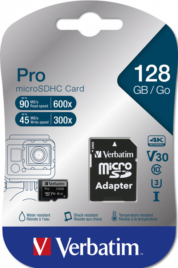 Verbatim PRO microSDXC 128GB 90MB/s