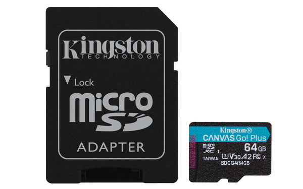Kingston Technology Canvas Go! Plus MicroSD 64GB 200 MB/s