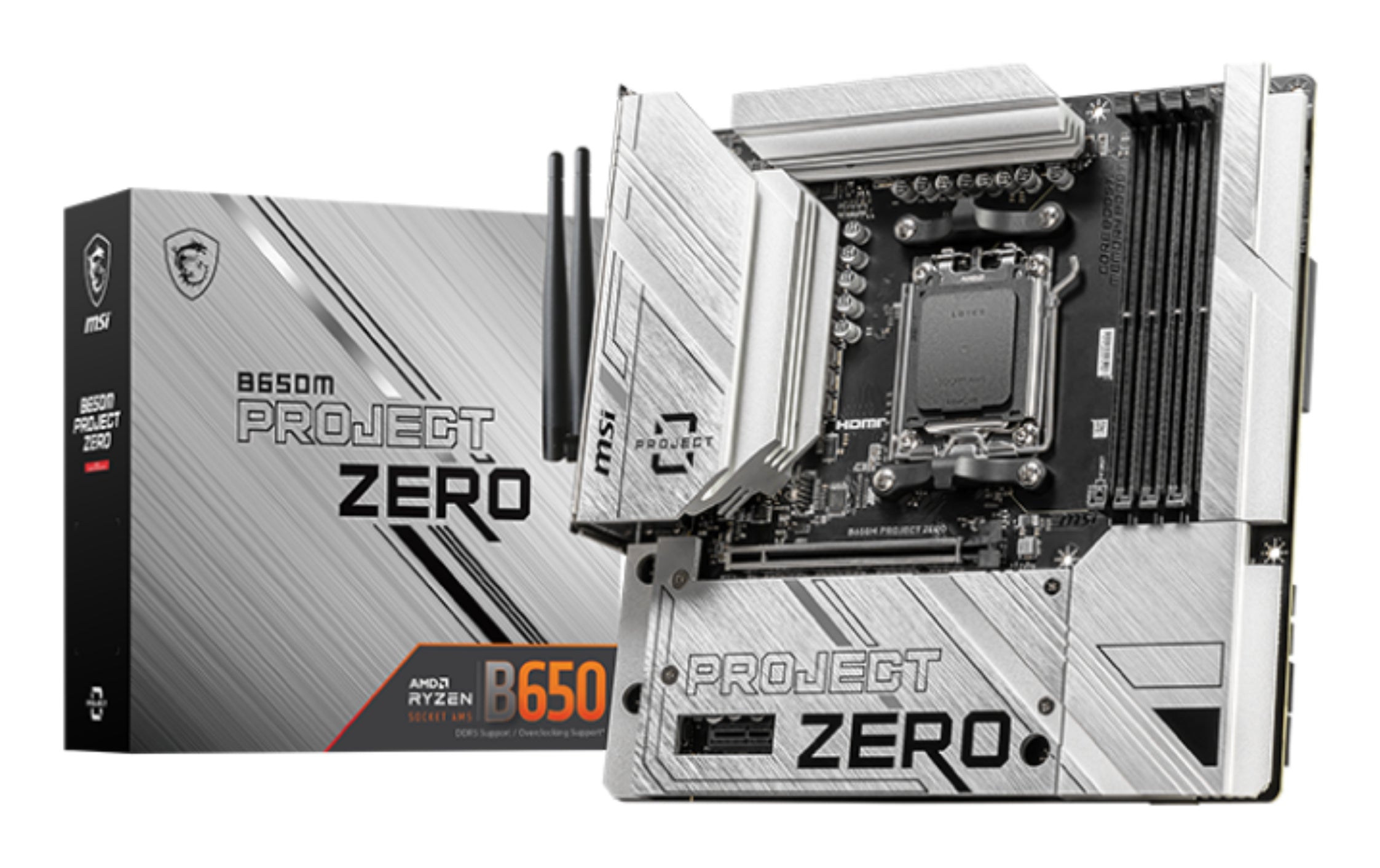 MSI B650M PROJECT ZERO Micro-ATX Socket AM5 AMD B650
