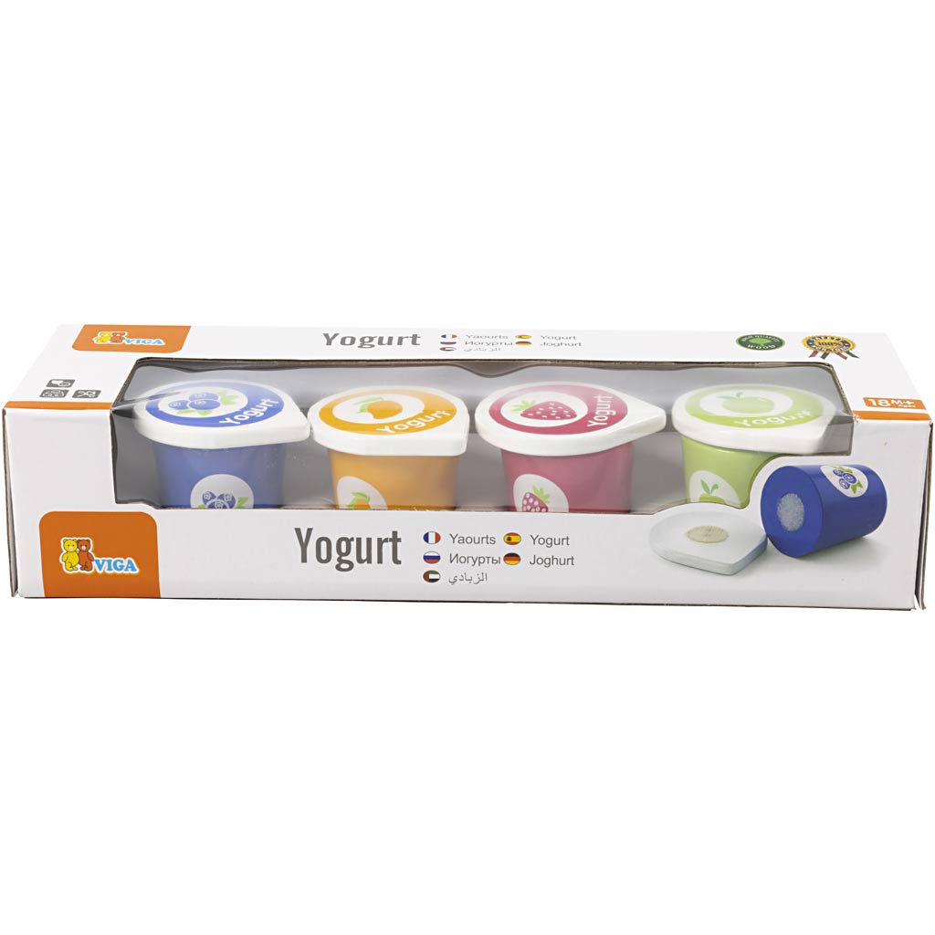 VIGA Yoghurtbægre, str. 5 cm, 4 dele/ 1 stk.