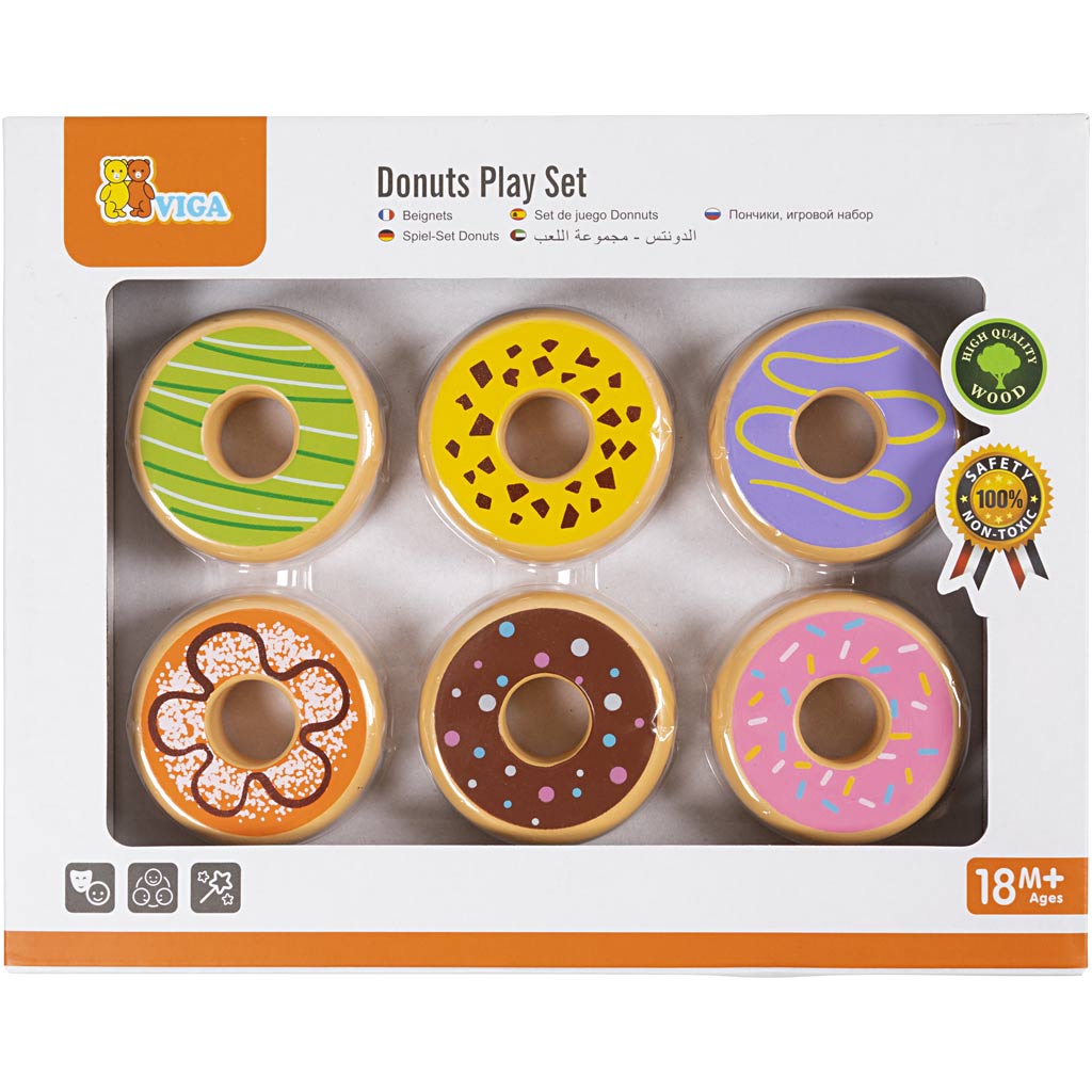 VIGA Donuts, diam. 55 mm, 6 stk./ 1 pk.