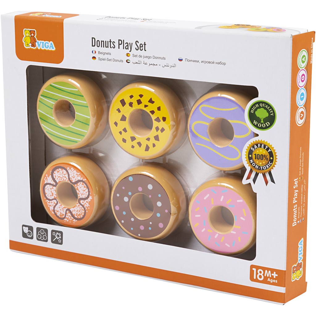 VIGA Donuts, diam. 55 mm, 6 stk./ 1 pk.