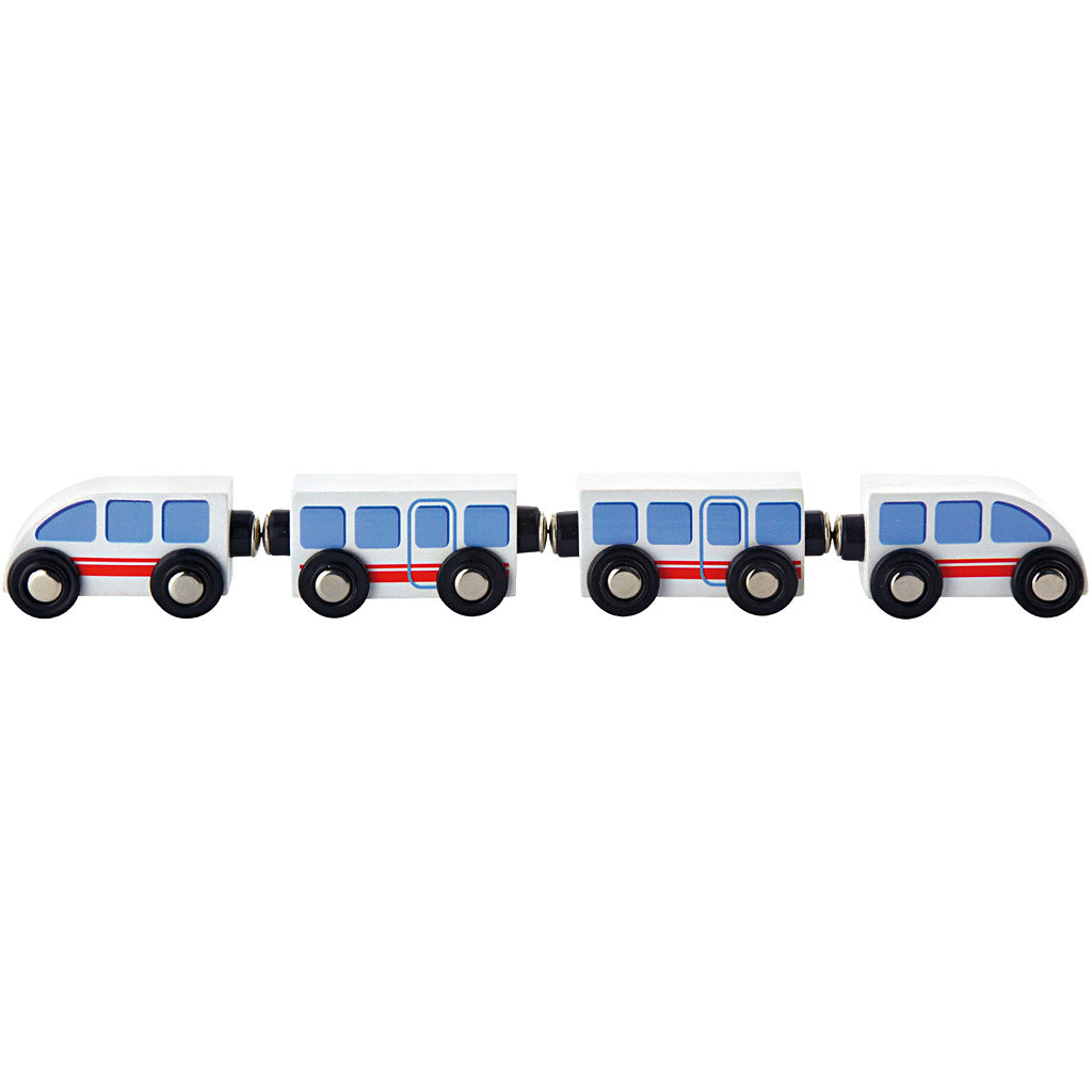 VIGA Togbanetilbehør, Passagertog, str. 310x72x36 mm, 4 dele/ 1 sæt