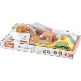 VIGA Minibiler, str. 7-9 cm, 6 dele/ 1 pk.