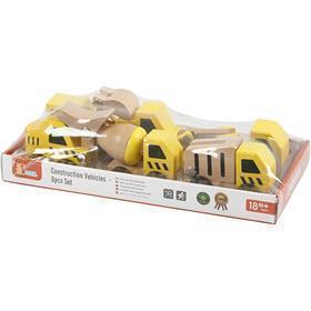 VIGA Minibiler, konstruktionsbiler, str. 7-9 cm, 6 dele/ 1 sæt