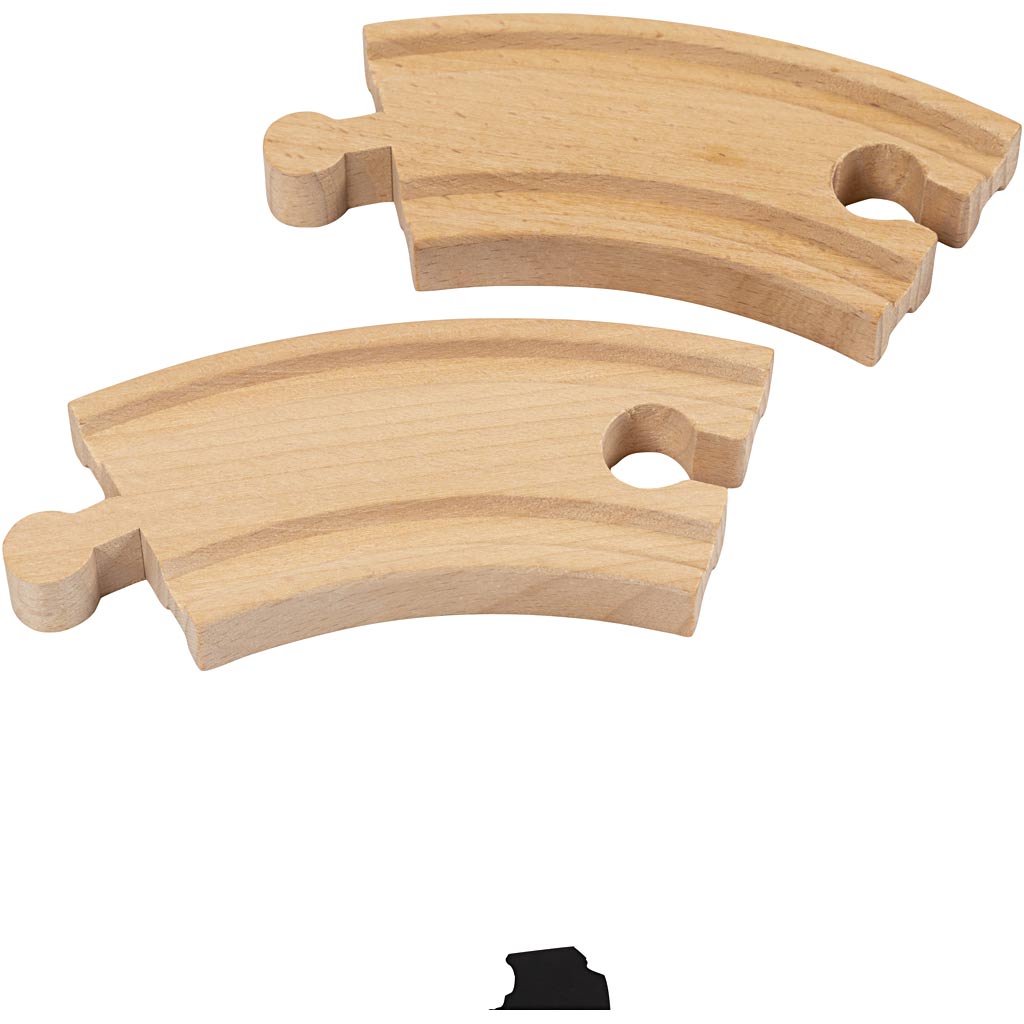 VIGA Togskinner, Lille kurvet, L: 9 cm, 4 stk./ 1 pk.