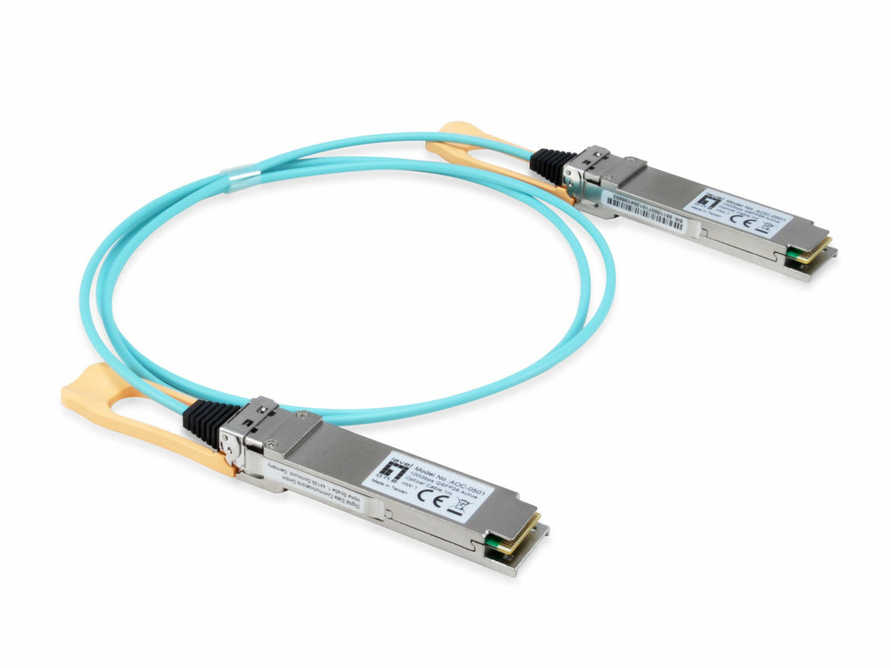 LevelOne 100GBase-AOC direkte påsætningskabel Fiberoptik IEEE 802.3bm 2m