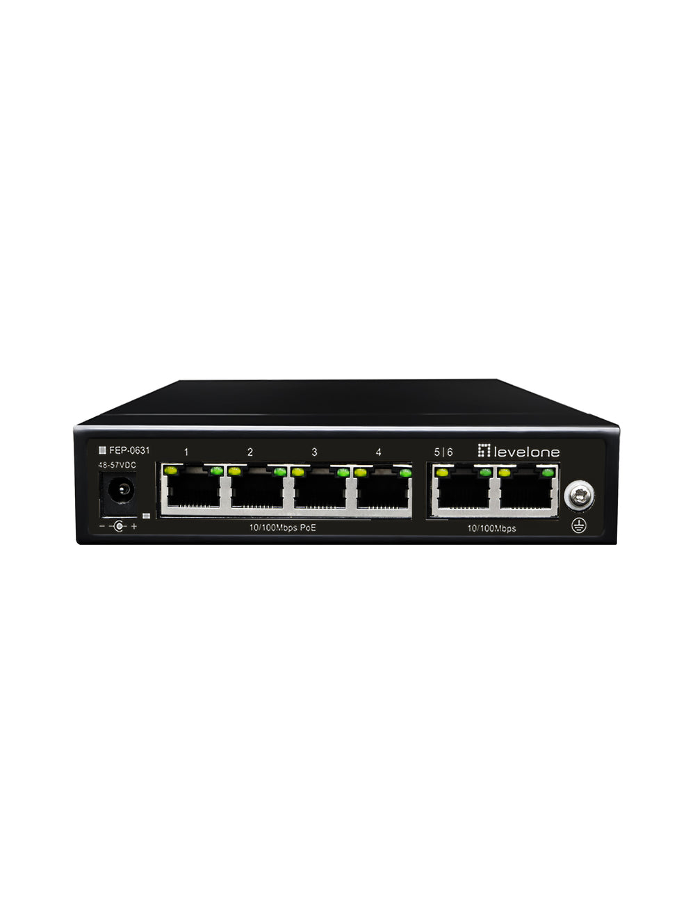LevelOne FEP-0631 Switch 6-porte 10/100  PoE