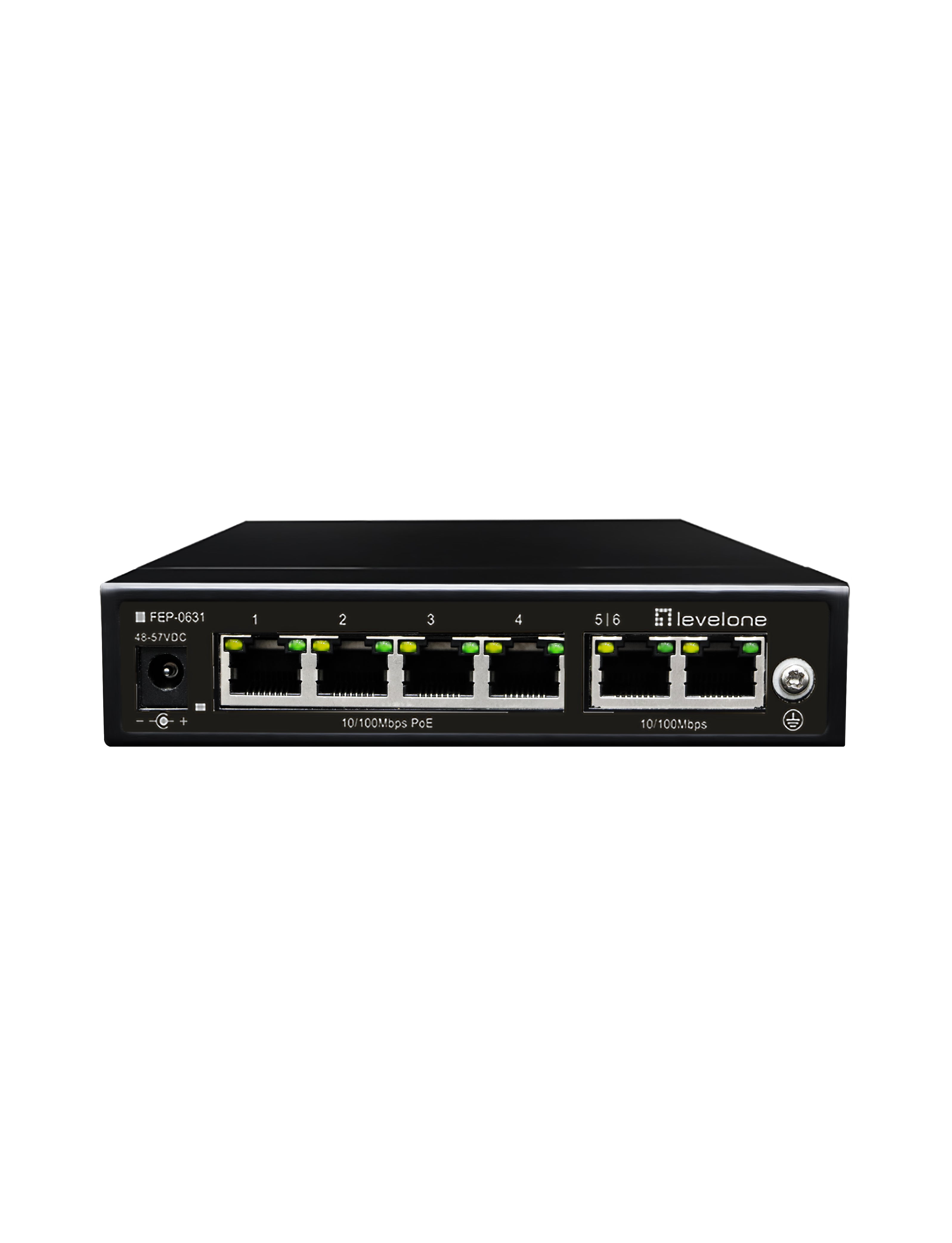 LevelOne FEP-0631 Switch 6-porte 10/100  PoE
