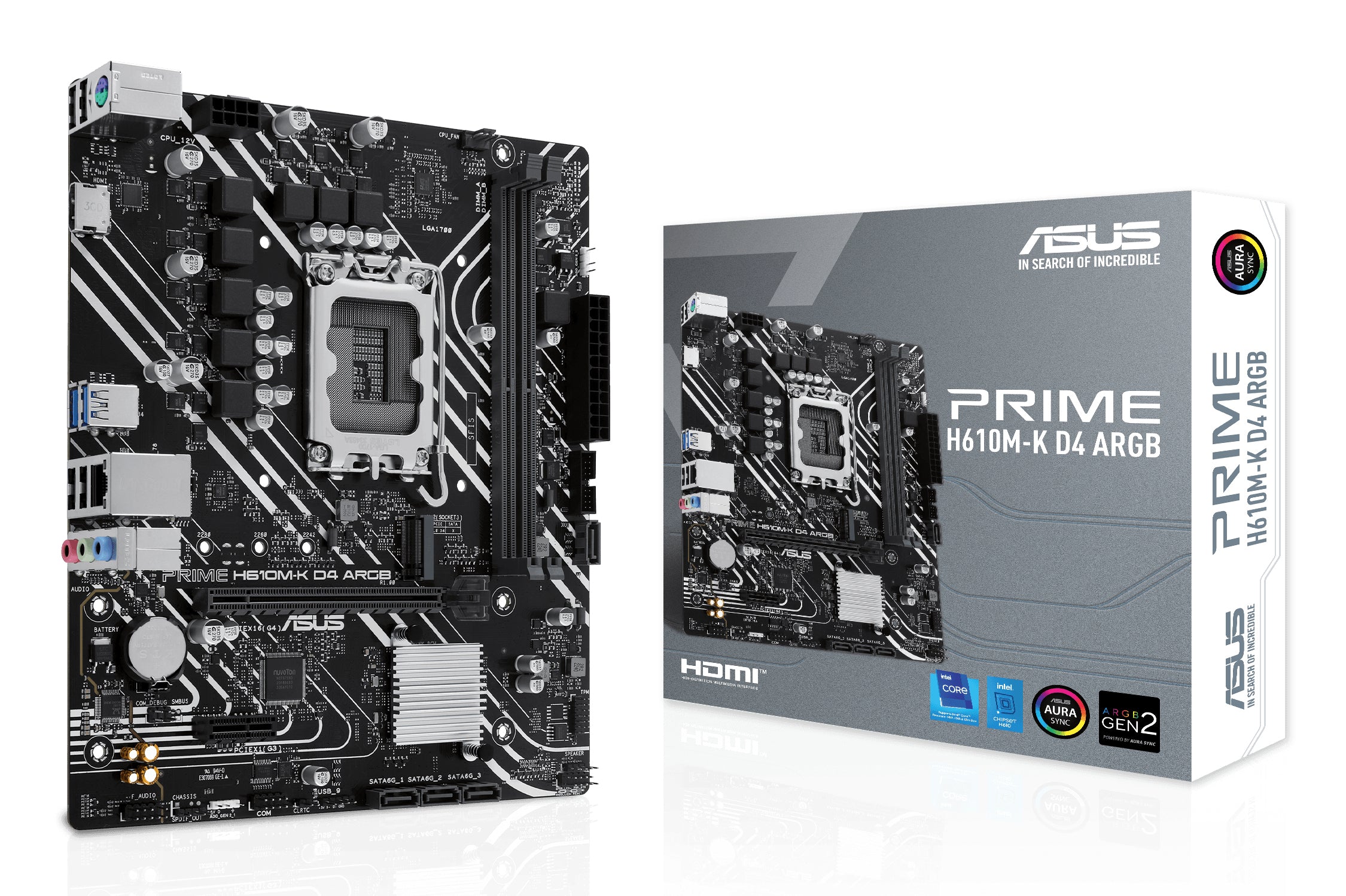ASUS PRIME H610M-K D4 Micro-ATX LGA1700 sokkel Intel H610