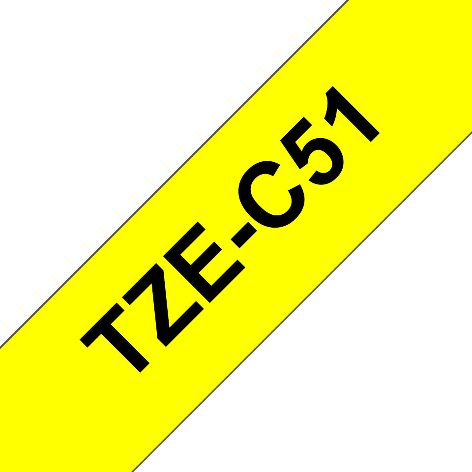 Brother TZe C51 Fluorescensbånd  (2,4 cm x 5 m) 1kassette(r)