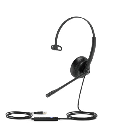 Yealink UH34 Lite Mono Teams Kabling Headset Sort