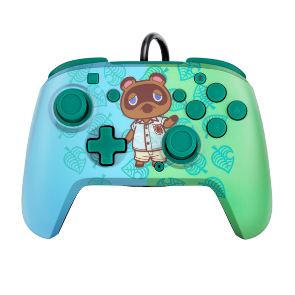 PDP REMATCH  Animal Crossing Tom Nook Blå, Grøn USB Gamepad Analog/digital Nintendo Switch, Nintendo Switch Lite, Nintendo Switch OLED