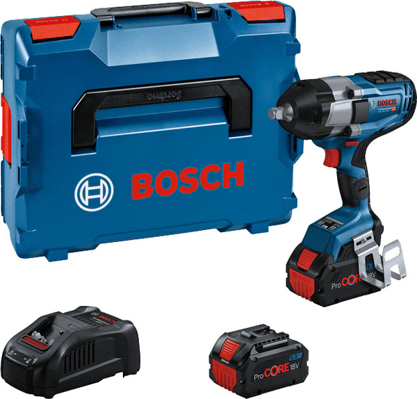 Bosch GDS 18V-1000 Professional Slagnøgle Batteridrevet 2 batterier inkluderet 1/2 kvadratisk drev