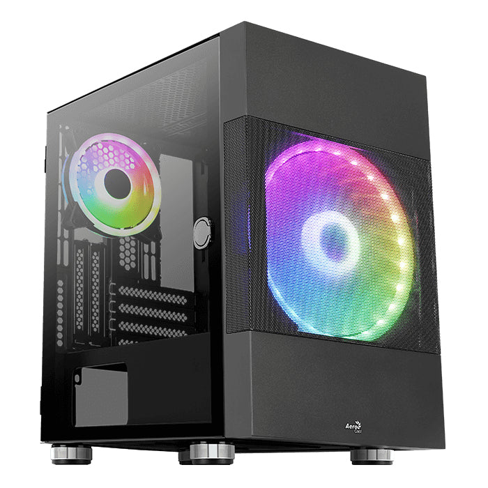 AeroCool Atomic-G-BK-v2 Tower Micro ATX Sort
