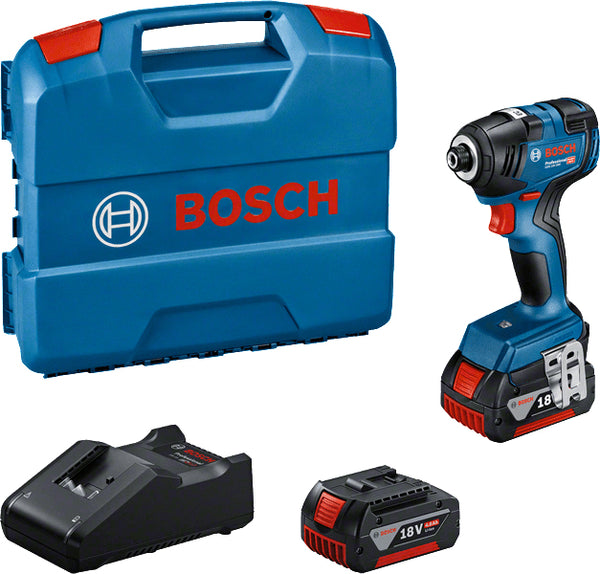 Bosch GDR 18V-200 Professional Slagboremaskine Uden batteri 2 batterier inkluderet 1/4 unbrakosokkel