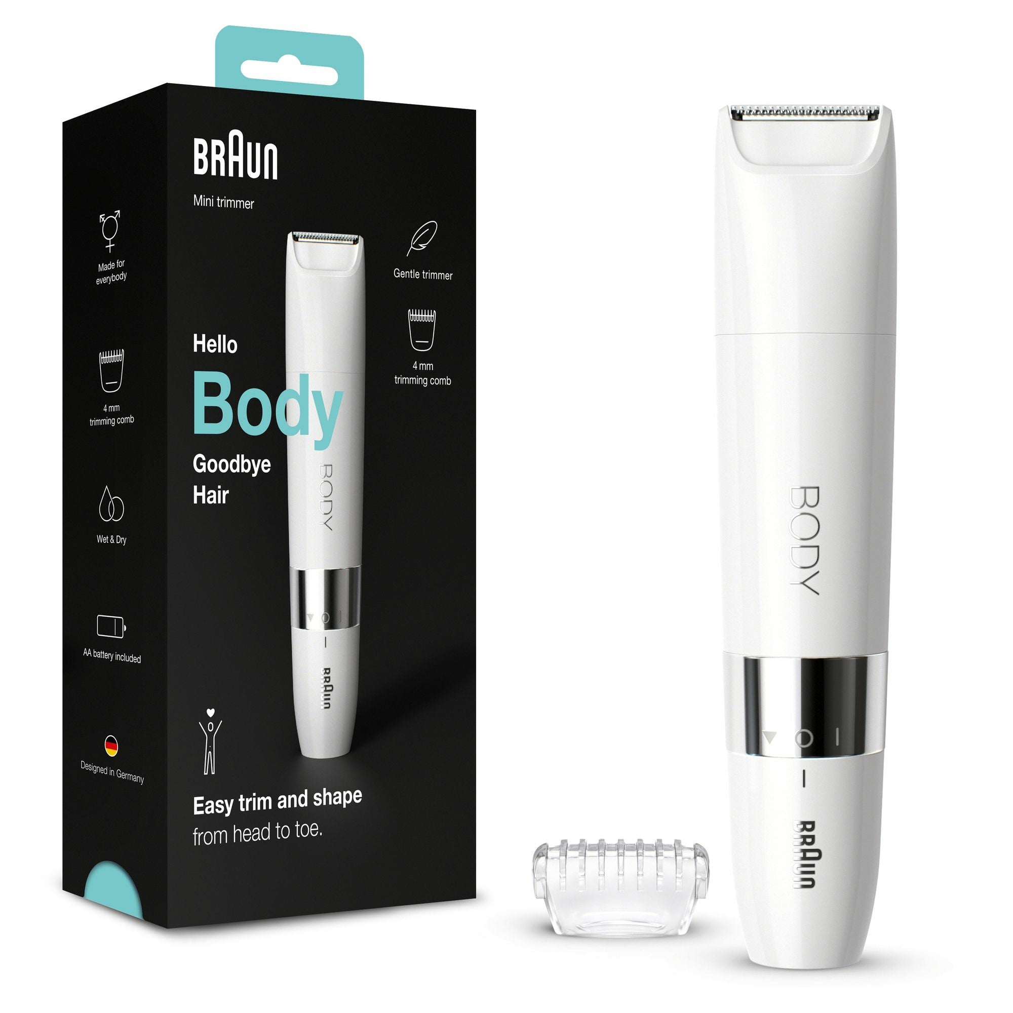 BRAUN Hvid Trimmer BS1000 Body