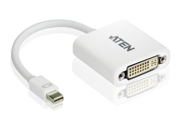 ATEN Adapter Mini DisplayPort han -> DVI-I hun 20 cm Hvid
