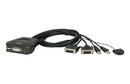 StarTech.com 2 Port HDMI KVM  - 4K 60Hz - Compact UHD HDMI USB KVM  4ft Cables & Audio - Bus Powered & Remote ing (SV211HDUA4K) KVM / audio-switch Desktop