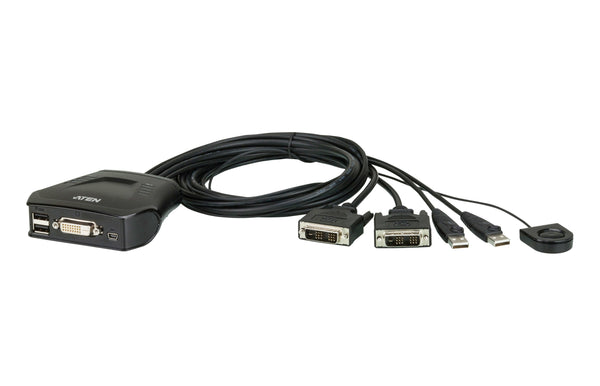 StarTech.com 2 Port HDMI KVM  - 4K 60Hz - Compact UHD HDMI USB KVM  4ft Cables & Audio - Bus Powered & Remote ing (SV211HDUA4K) KVM / audio-switch Desktop