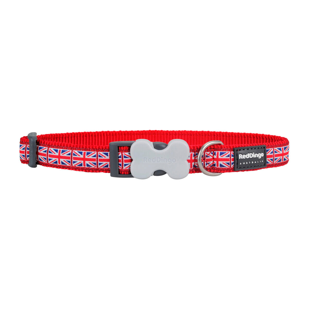 Hundehalsbånd Red Dingo STYLE UNION JACK FLAG 31-47 cm
