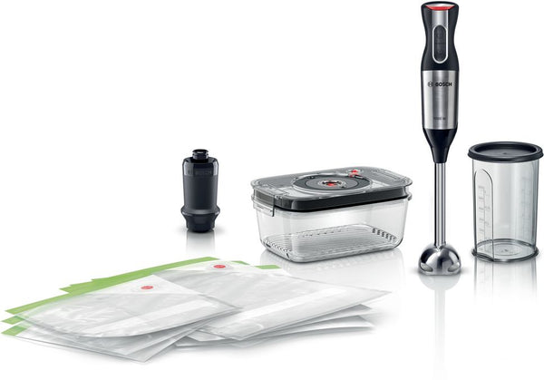 Bosch ErgoMixx Style MS6CM61V2 Stavblender Turbofunktion Rustfrit stål/sort