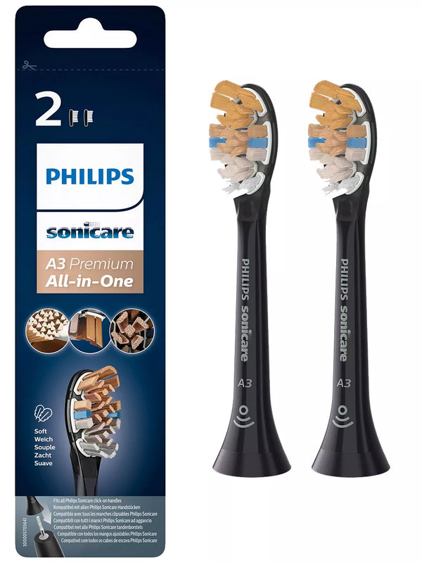 Philips Sort Ekstra tandbørstehoved HX9092