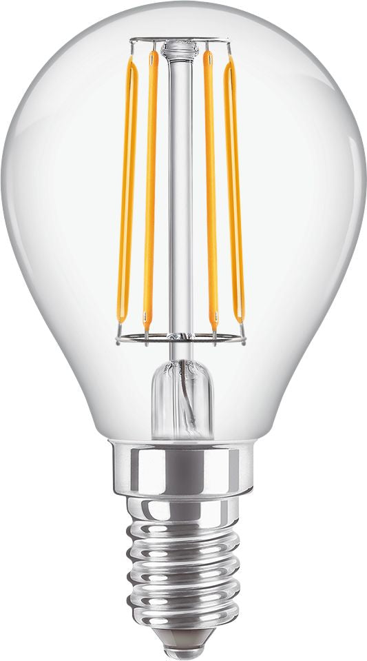 Philips CorePro LEDluster LED-filament-lyspære 4.3W F 470lumen 2700K Varmt hvidt lys