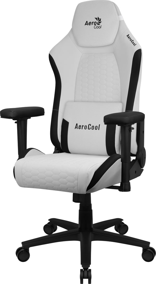 AeroCool Nobility Series Crown Gamer Stol Sort Hvid
