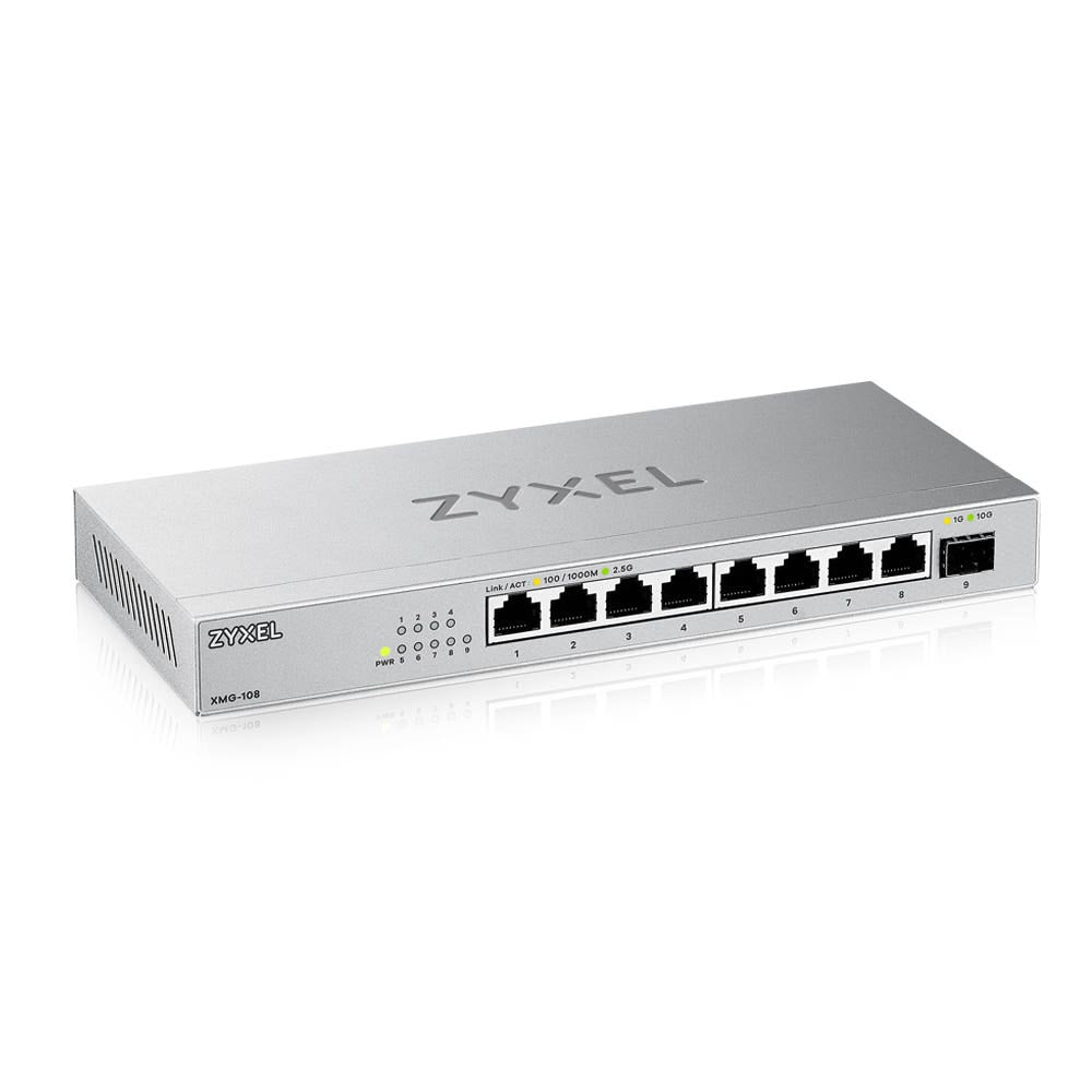 Zyxel XMG-100 Series XMG-108 Switch 8-porte 2.5 Gigabit Ethernet