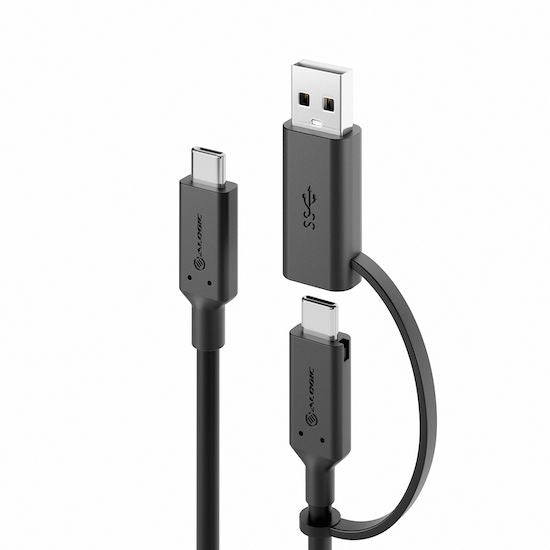 ALOGIC Elements Series USB 3.2 Gen 2 USB-kabelkit 1.2m Sort